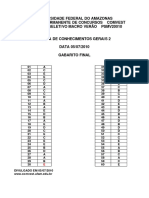 Gabarito Final 2º Dia