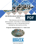 Programa Municipal EDUCCA-Santa Lucia Municipalidad Tipo E