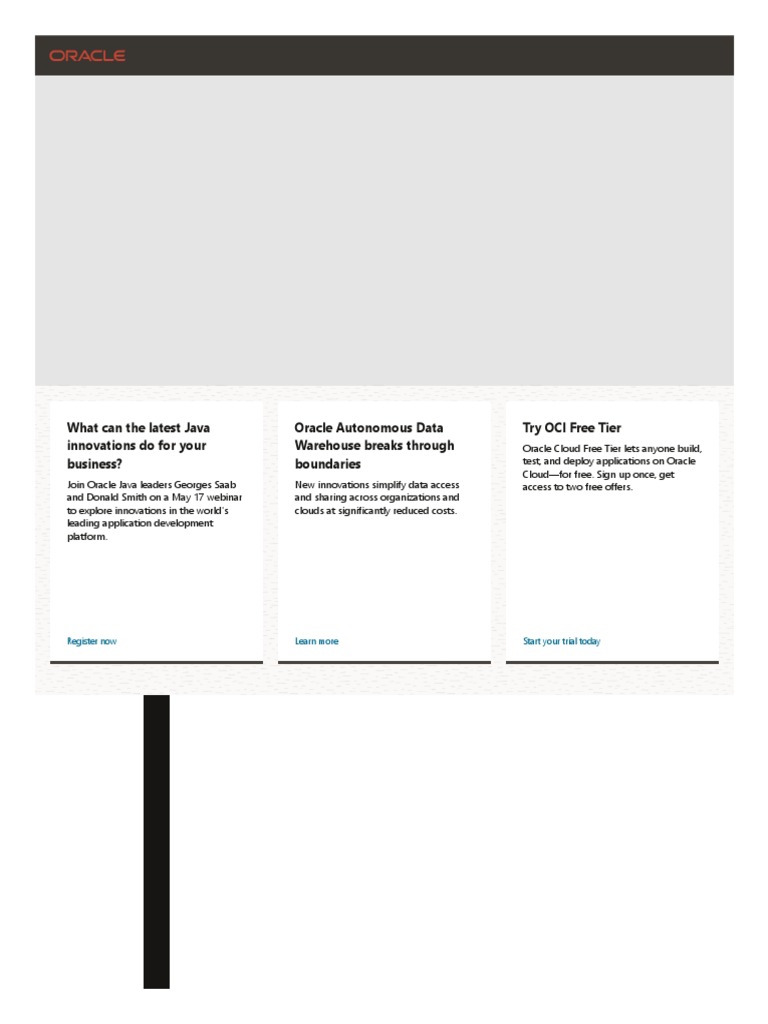Oracle java and autonomous data warehouse innovations webinar pdf