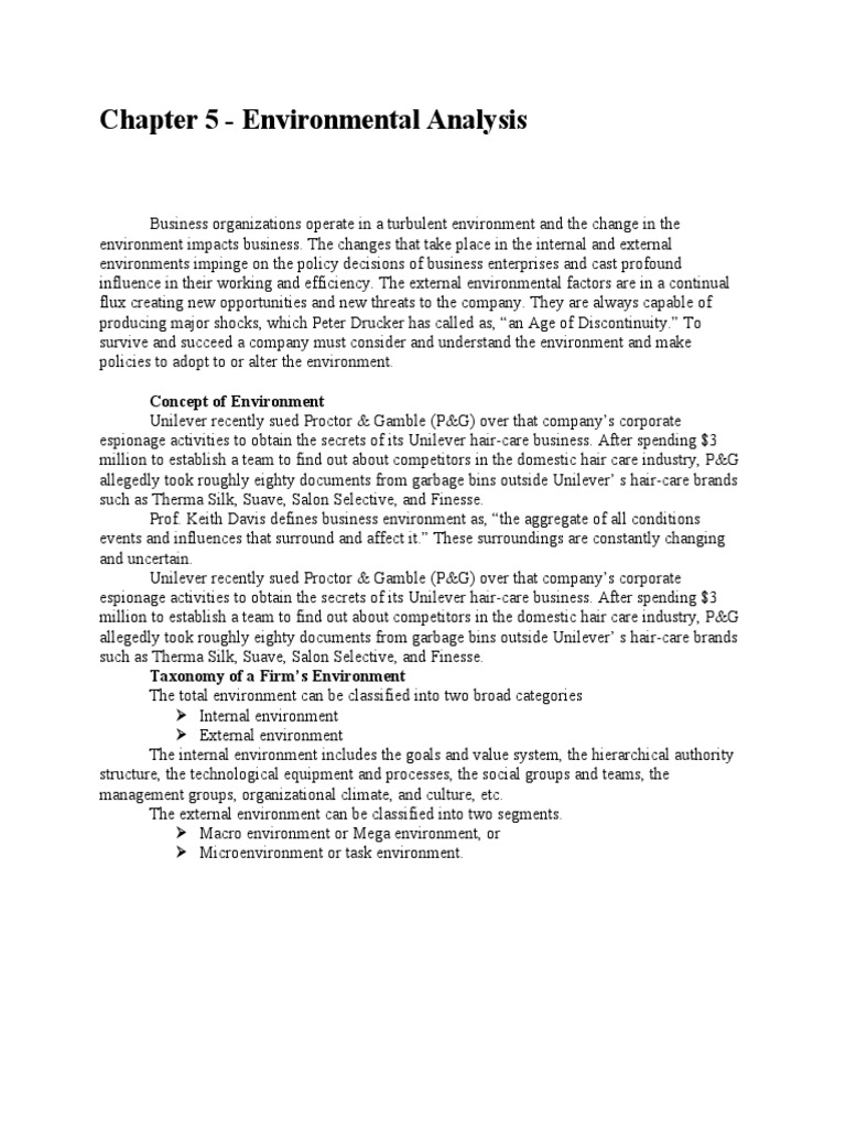 Environmental Analysis in Business | PDF | Strategic Management | Taxes