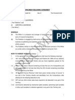 Specimen Publishing Agreement PDF