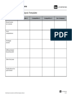 Competitive Core Competence Analysis Template PDF