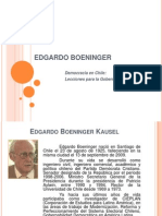 Democracia en Chile. Lecciones Para La Gobernabilidad -Edgardo Boeninger