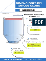 Dimensiones y capacidad tanque cloro PTAR