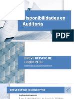 Disponibilidades en Auditoría PDF