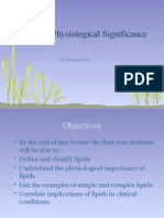 6 - Lipids Compounds of Physiological Significance