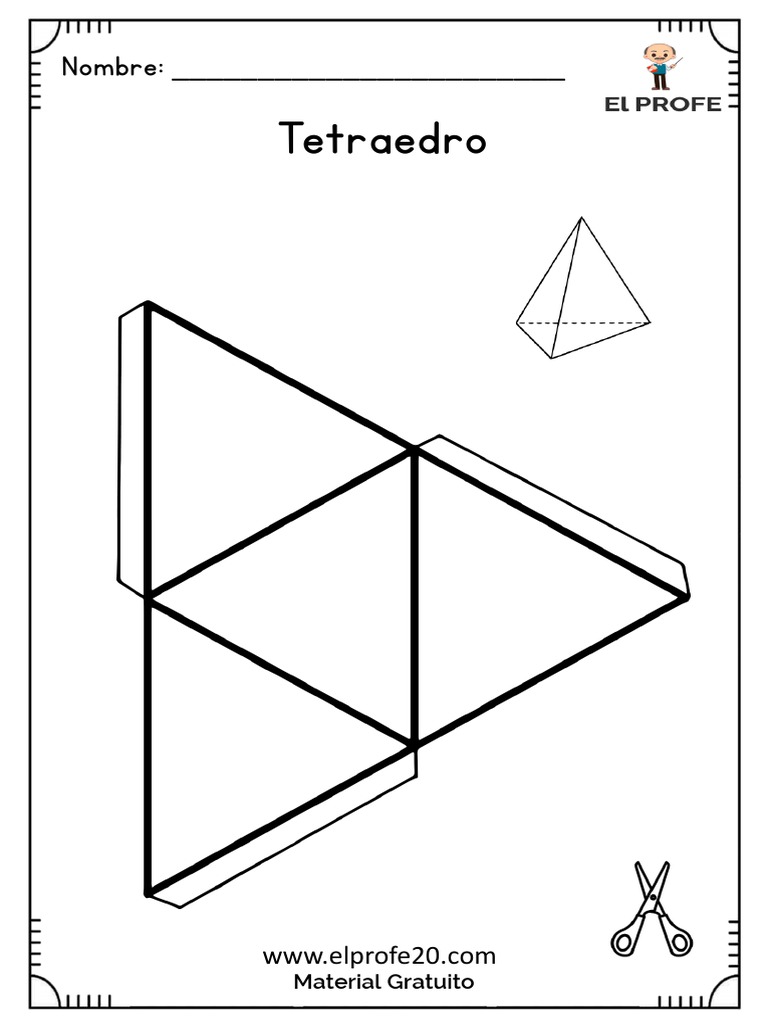Moldes de Figuras Geometricas para Recortar y Armar Elprofe20 PDF | PDF