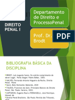 Departamento de Direito E Processopenal Prof. Dr. Luis Brodt