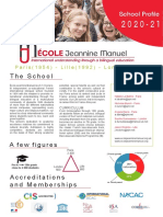 Ecole Jeannine Manuel School Profile 2020 2021 27 Jan 2021 1