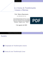 Aula 10 AL 20151 Composicao e Inversa de Uma Transformacao B