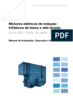 WEG Motores de Inducao Trifasico Linha w60 12720793 Manual Portugues BR DC