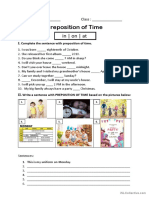 Preposition of Time PDF