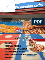 Domino's Pizza Success Story: Marketing Mix & Customer Insights
