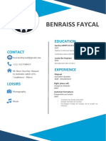 Benraiss Faycal: Education