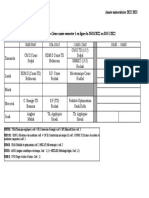 Emploi Du Temps Génie Mécanique 2eme Année Semestre 1 2022-2023-En Ligne