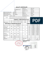 Certificado de Calidad Abrazadera de 4