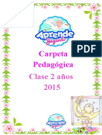 Carpeta Pedagogica 2 Anos 2015