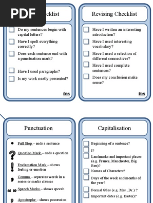 Editable Writing Checklist.ppt