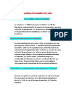 Vida Política de Colombia 1930 - 1950