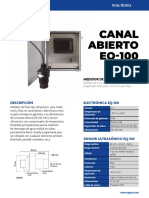 Ficha Técnica Medidor de Flujo para Canal Abierto EQ-100
