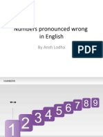 Numbers Phonetics