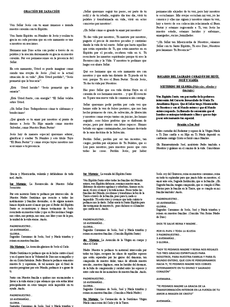 Tripticos Rosario | PDF | María, madre de Jesús | orador del Señor