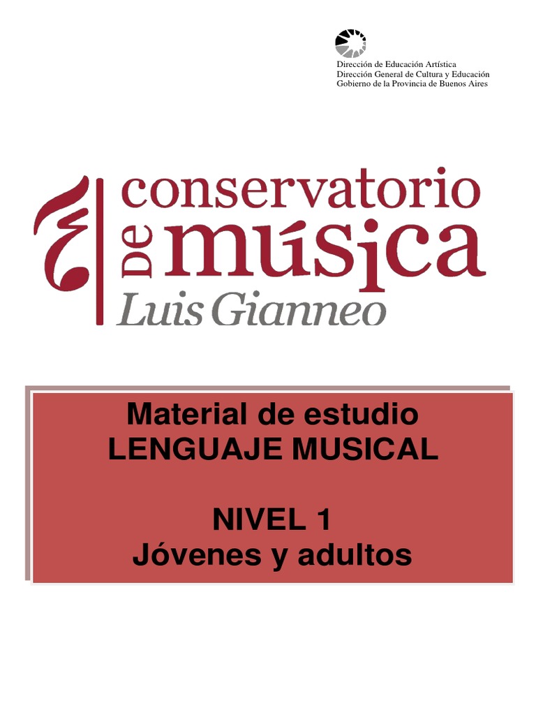 LENGUAJE MUSICAL Módulo Nivel 1 PDF | PDF