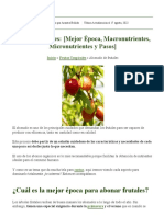 Abonar Frutales - (Mejor Época, Macronutrientes, Micronutrientes Y Pasos) PDF