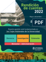 Rendicion de Cuentas Universidad de Antioquia PDF