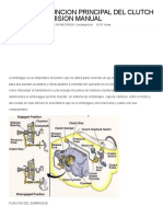 Cual Es La Funcion Principal Del Clutch en La Transmision Manual - ¡Ingeniería! PDF