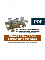 7° Congresso Latinoamericano de Paleontologia de Vertebrados (Vitória Da Conquista, Brasil) PDF