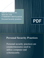 Personal Security Practices