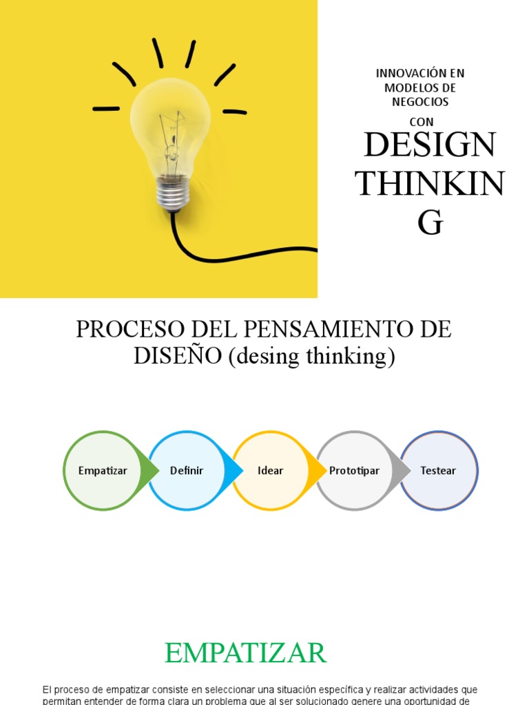 Innovación en Negocios con Design Thinking | PDF | El pensamiento de ...