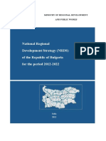 National Regional Development Strategy (NRDS) of The Republic of Bulgaria For The Period 2012-2022