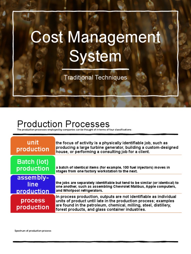 4 Cost Management System IMPROVED by FSC PDF Inventory Cost