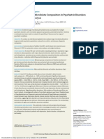 Gut Microbiota Composition in Psychiatric Disorders