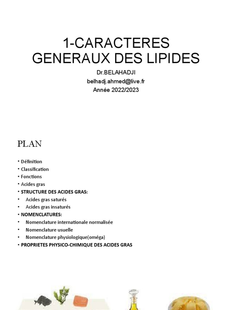 Nomenclature des acides gras insaturés PDF Lipide Acide gras — free download