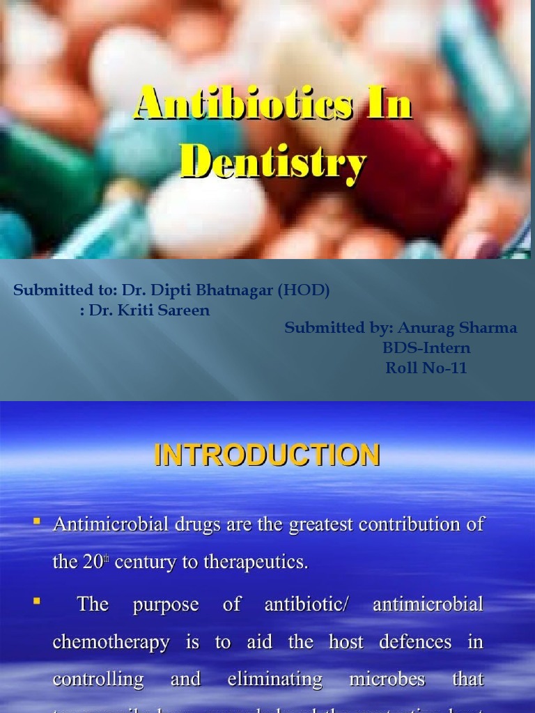 Antibiotic ppt PDF
