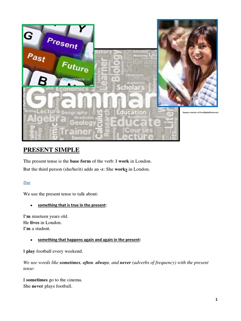 Present Tenses Explained | PDF | Verb | Grammatical Tense