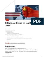 Influencia China en Las RRII 2023