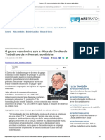 O grupo econômico sob a ótica da reforma trabalhista