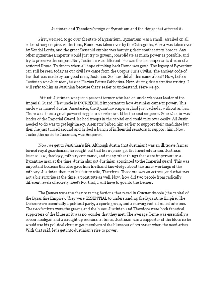 Justinian's Ambitions for Byzantium | PDF | Justinian I | Byzantine Empire