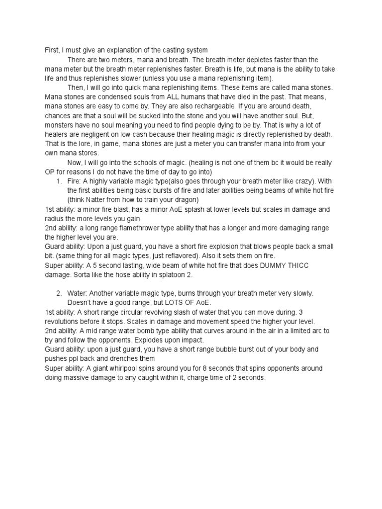 Magic system concept pdf