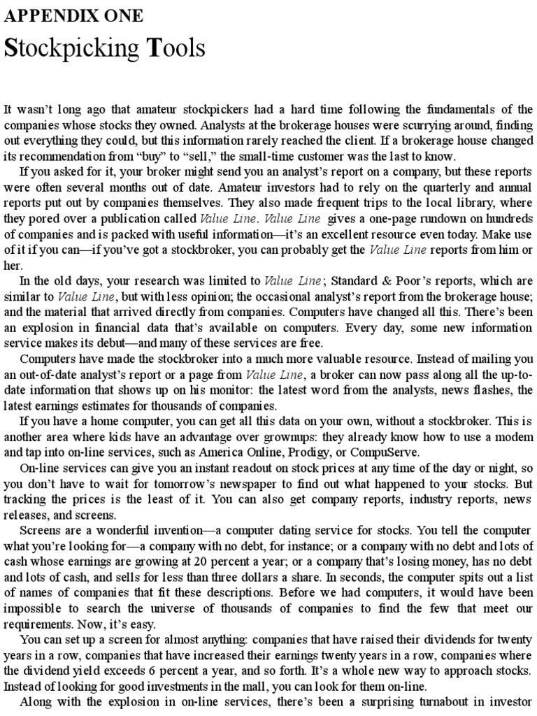 Stock Picking | PDF