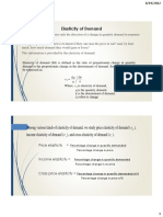 Lesson 5 & 6 - Elasticity of Demand