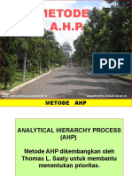 Metode Ahp Dalam Kajian Lingkungan