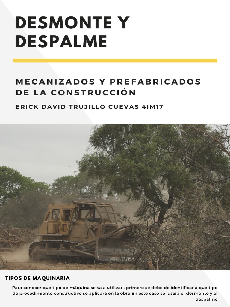 Despalme y Desmonte en Construcción | PDF