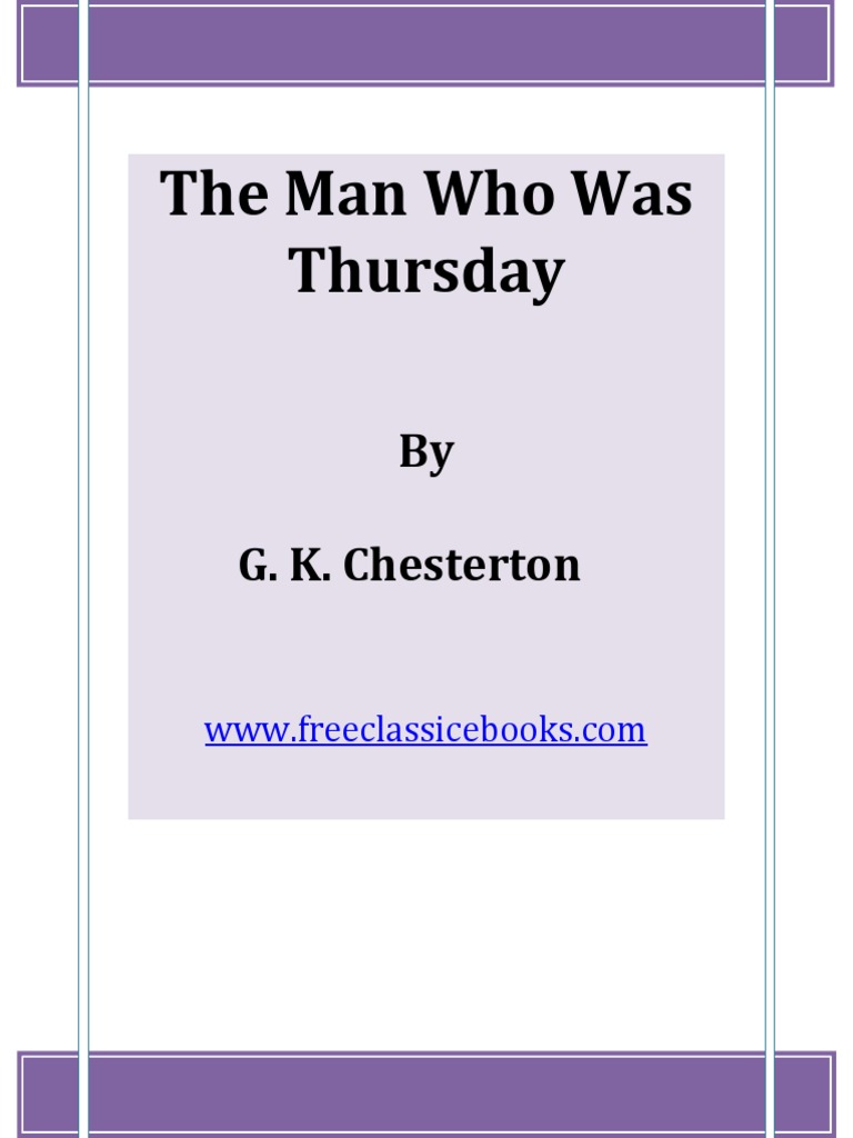 The Man Who Was Thursday Overview | PDF | The Man Who Was Thursday