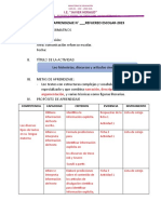 Sesión de Aprendizaje Refuerzo Escolar-2023