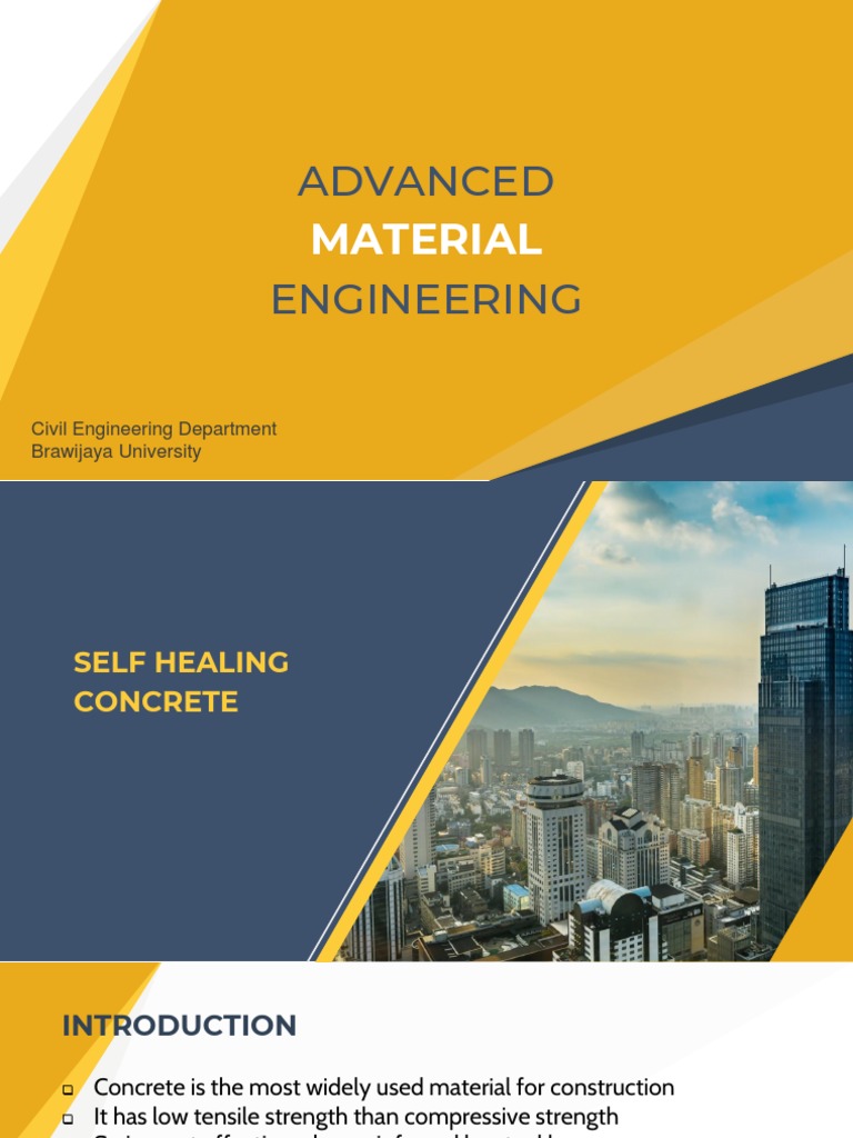 Self Healing Concrete PDF | PDF | Concrete | Chemistry